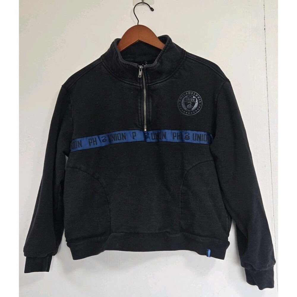 Philadelphia Union Jacket MLS Womens S Full Zip Black Wild Collective Soccer